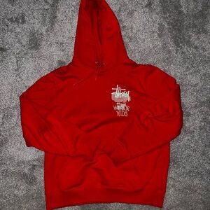 Stussy Bold Red Hoodie